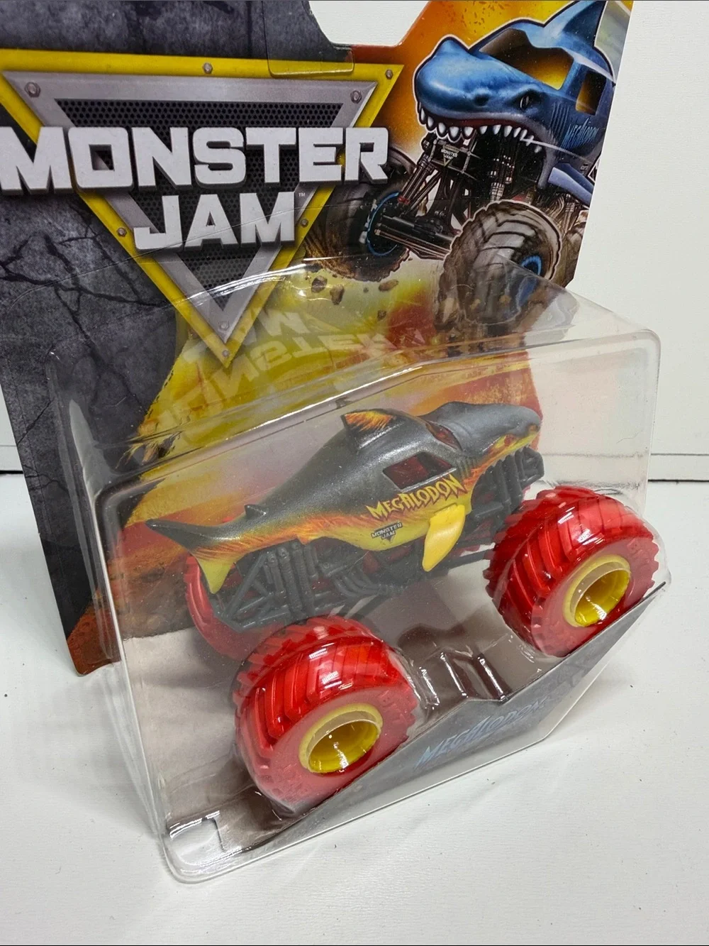 Monster Jam Megalodon Monster Truck Toy - Yellow and Red